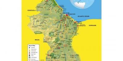 Guyana harita konumu göster 