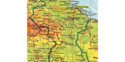Guyana Afrika haritası 