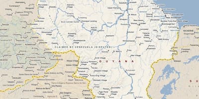 Guyana ayrıntılı haritası göster 