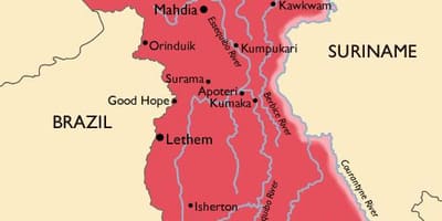 Guyana haritası 